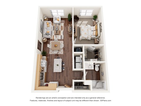 1 bed 1 bath A at Shannon Reserve 55+ Apartments, Georgia